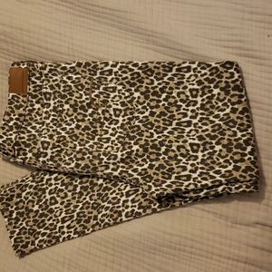 American eagle leopard print high rise jeggings size 12 reg